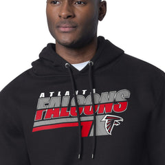 Atlanta Falcons Starter Logo Push Graphic Hoodie - Black - NFL