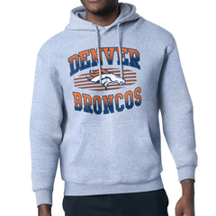 Denver Broncos Starter Team Grit Graphic Hoodie - Heather Gray - NFL