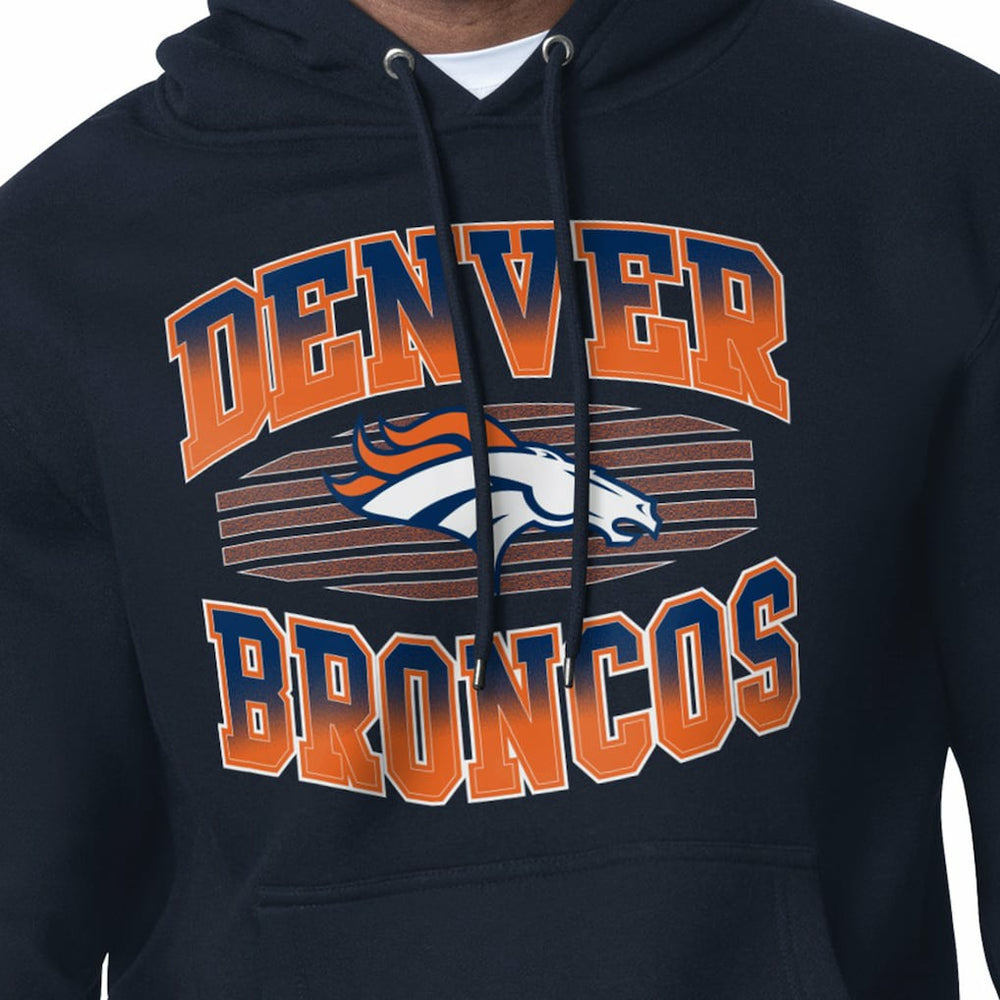 Denver Broncos Starter Team Grit Graphic Hoodie - Navy - NFL
