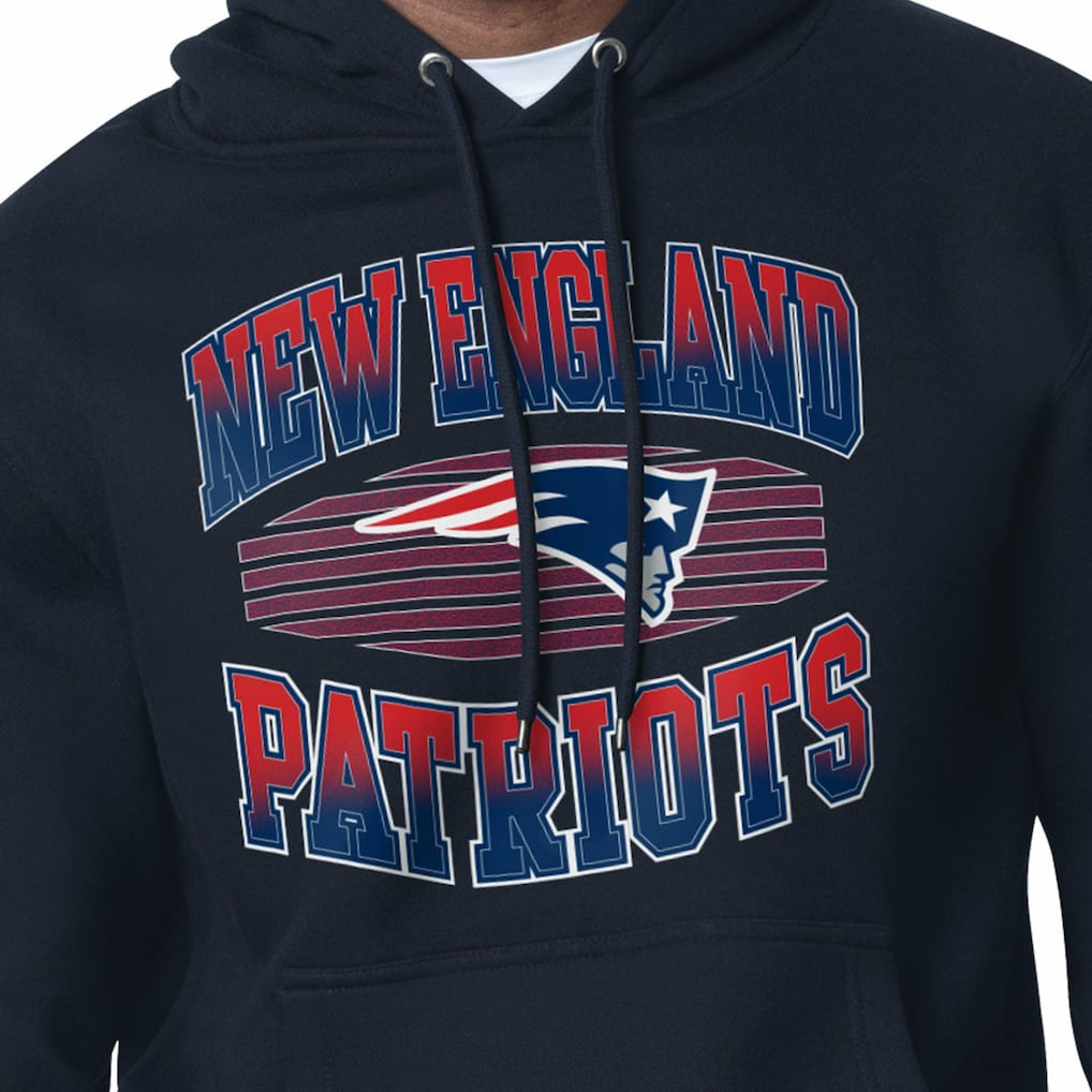 New England Patriots Starter Team Grit Graphic Hoodie - Navy - NFL