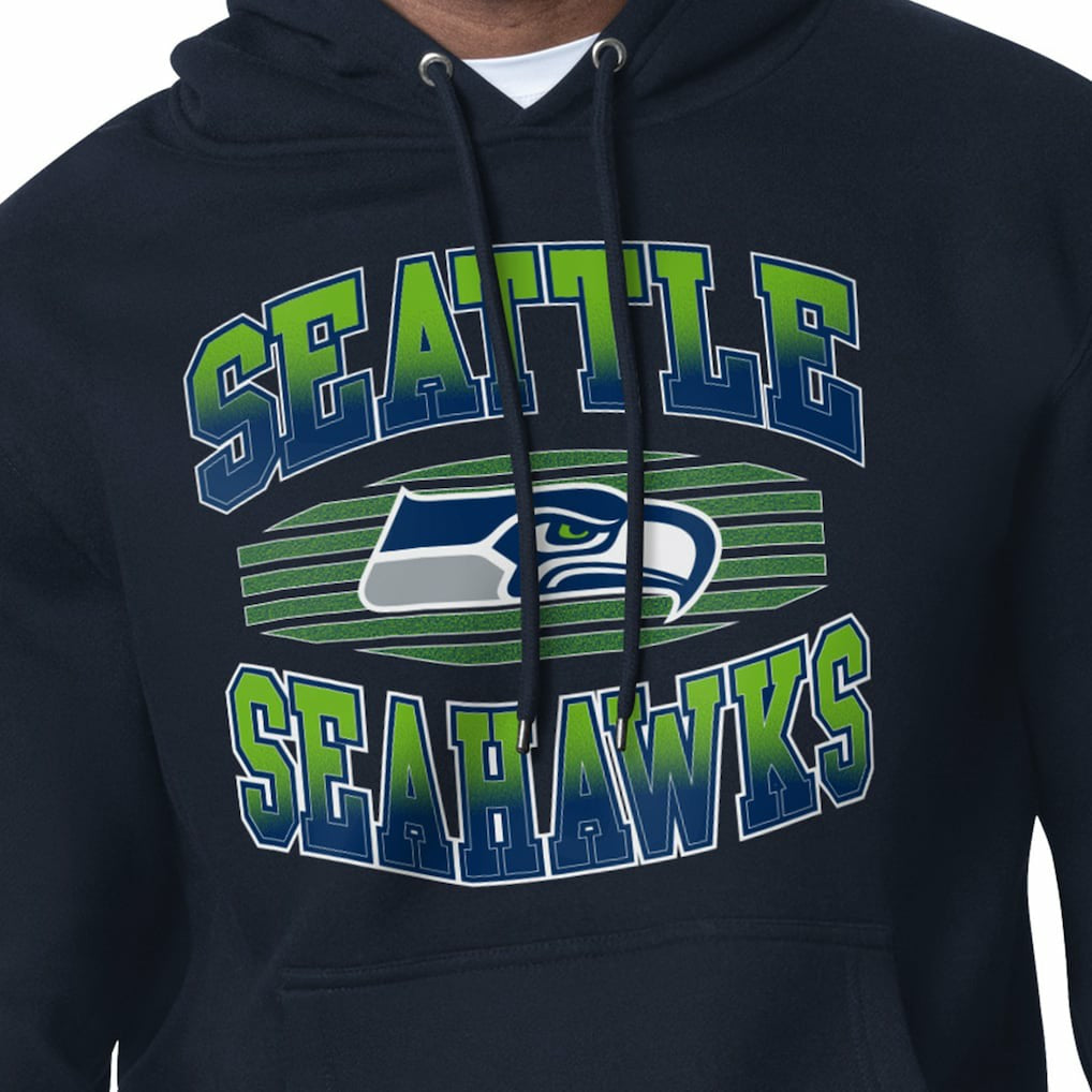 Seattle Seahawks Starter Team Grit Graphic Hoodie - College Navy - NFL