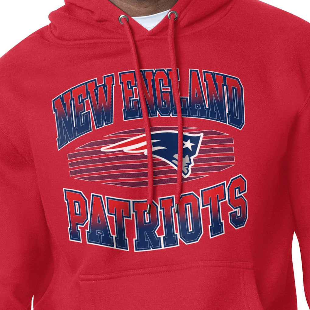 New England Patriots Starter Team Grit Graphic Hoodie - Red - NFL