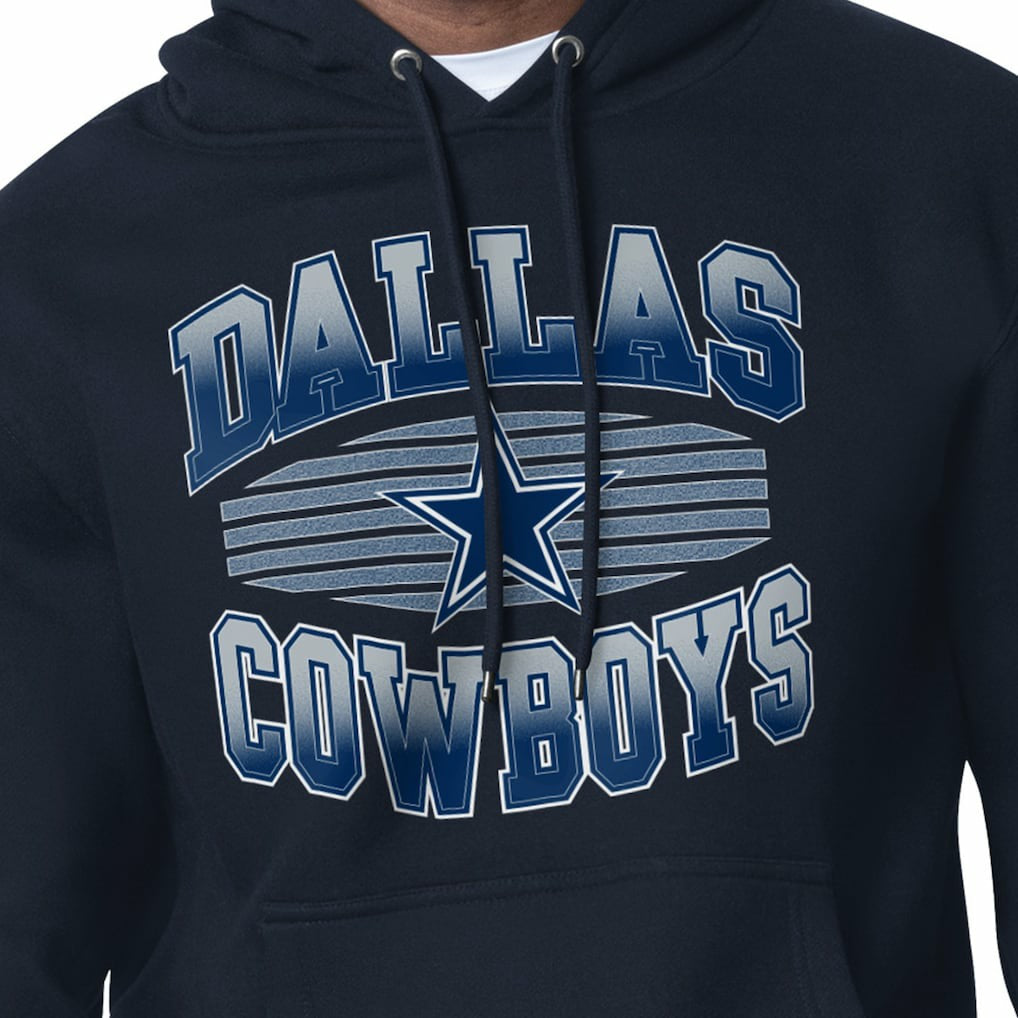 Dallas Cowboys Starter Team Grit Graphic Hoodie - Navy - NFL