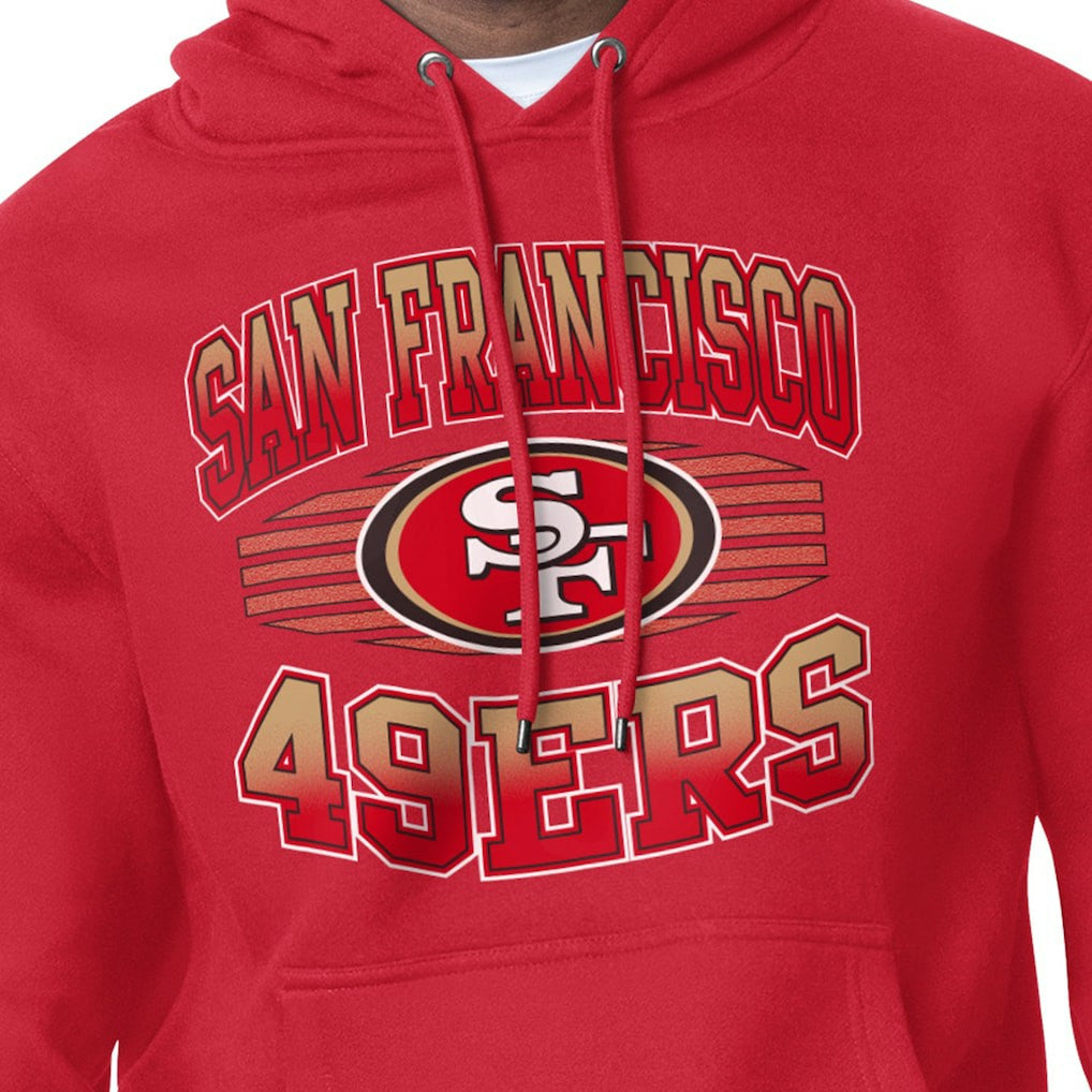 San Francisco 49ers Starter Team Grit Graphic Hoodie - Scarlet - NFL