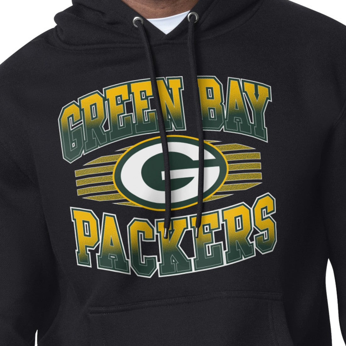 Green Bay Packers Starter Team Grit Graphic Hoodie - Black - NFL