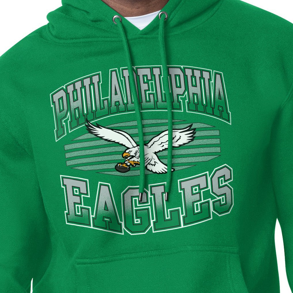 Philadelphia Eagles Starter Team Grit Graphic Hoodie - Kelly Green - NFL