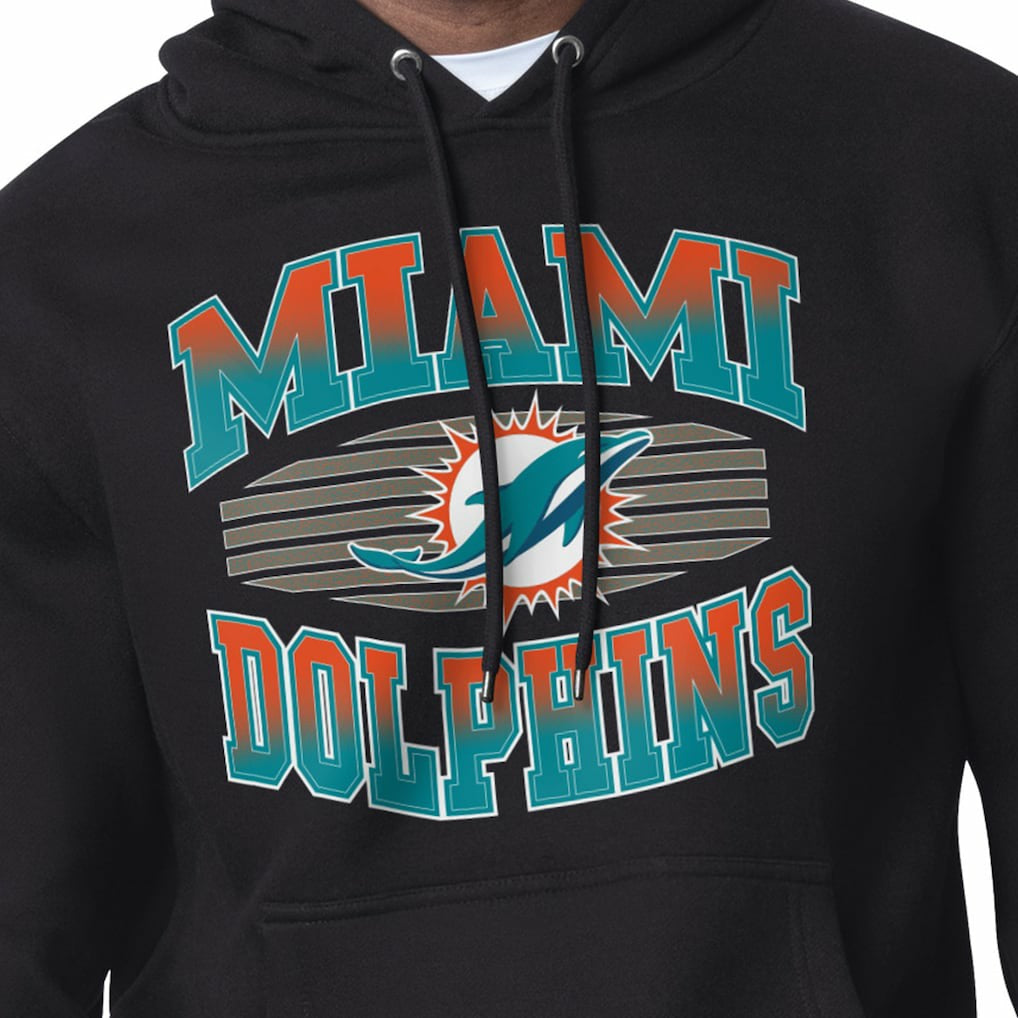 Miami Dolphins Starter Team Grit Graphic Hoodie - Black - NFL