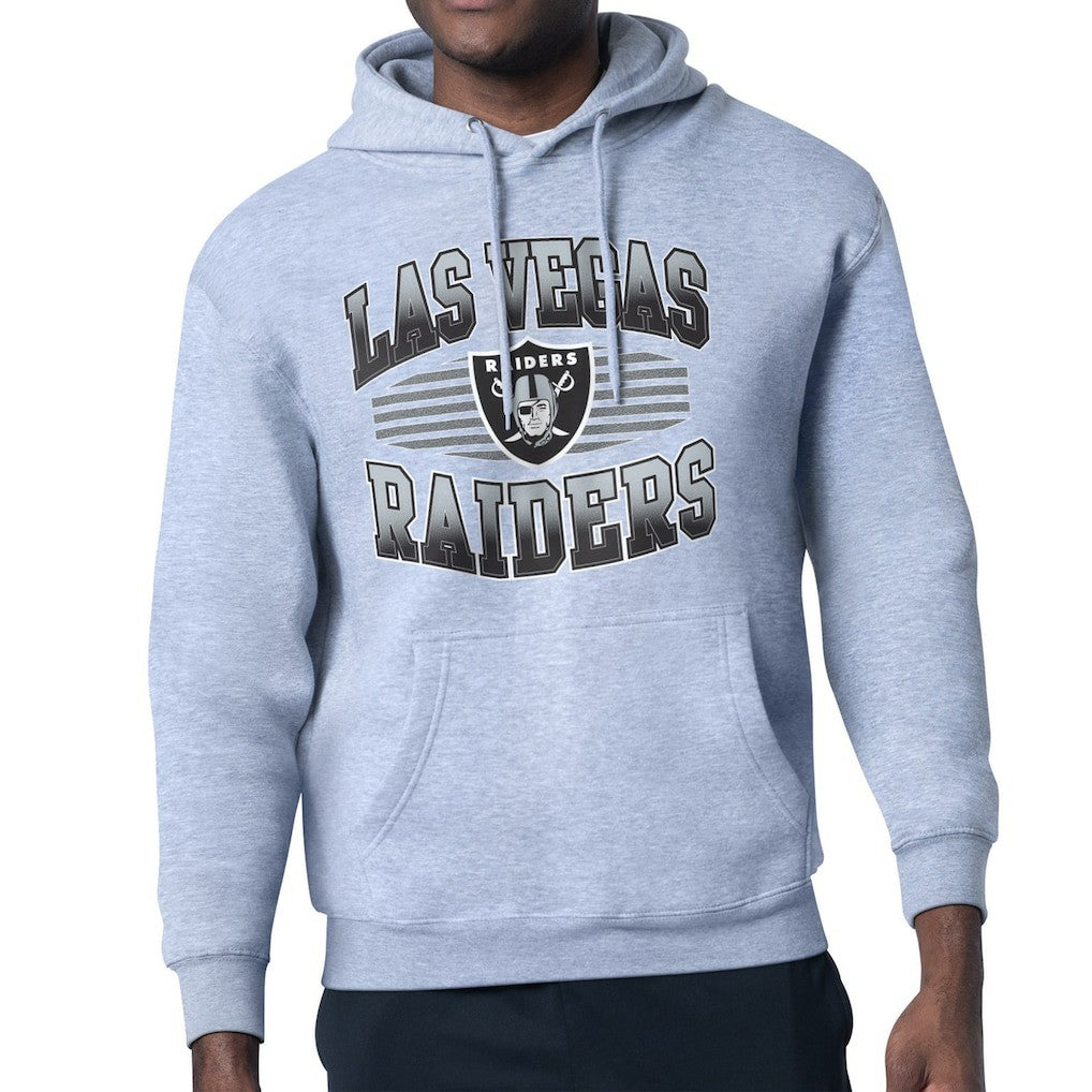 Las Vegas Raiders Starter Team Grit Graphic Hoodie - Heather Gray - NFL