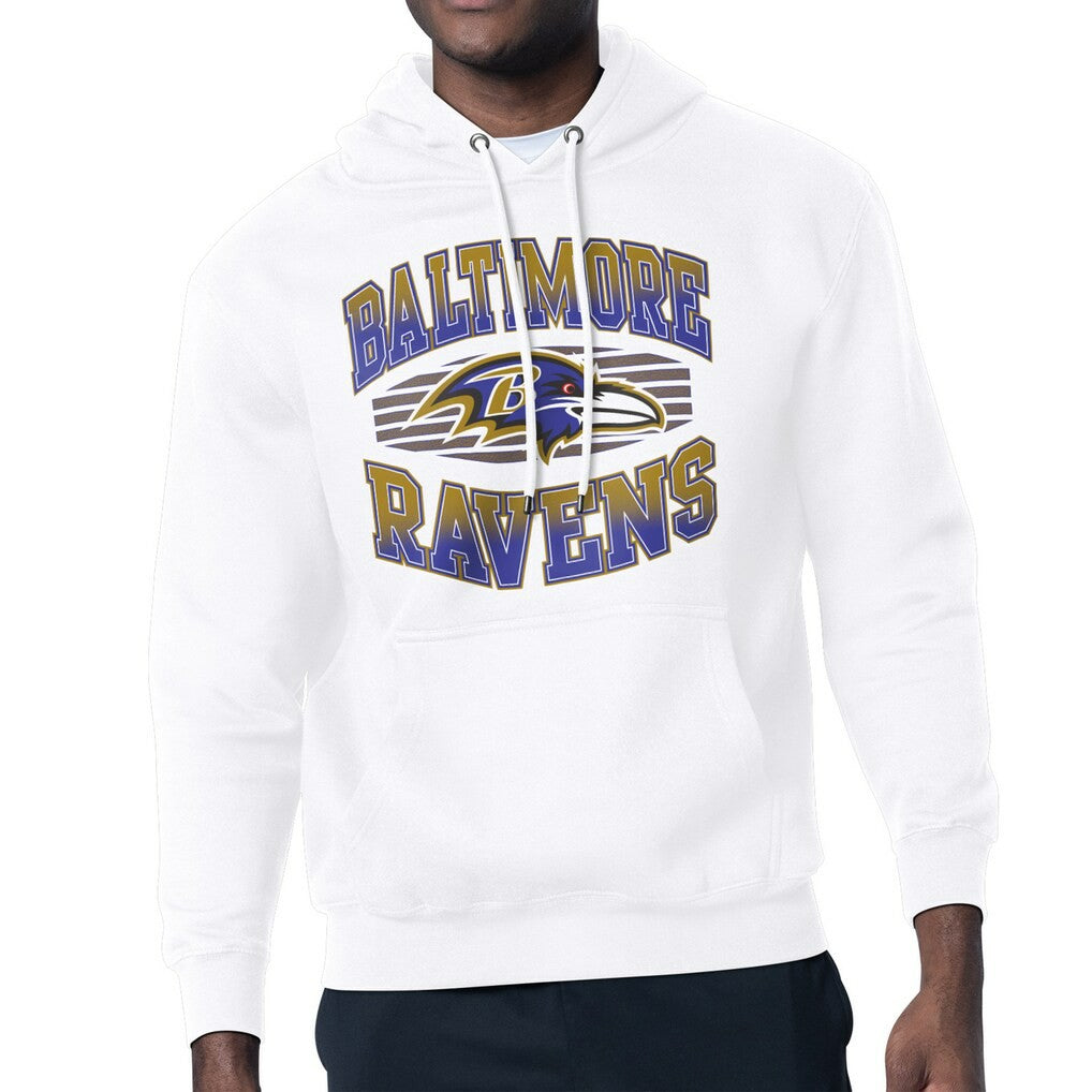 Baltimore Ravens Starter Team Grit Graphic Hoodie - White - NFL