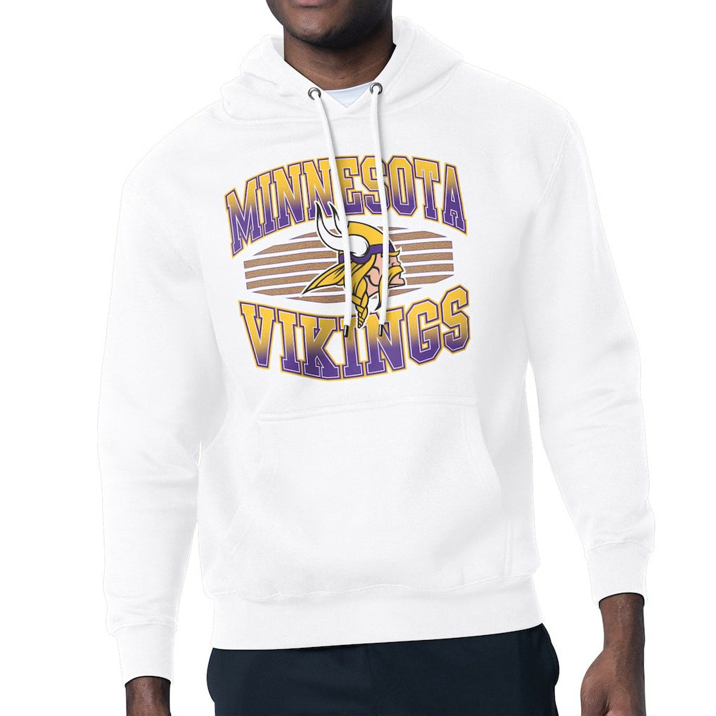 Minnesota Vikings Starter Team Grit Graphic Hoodie - White - NFL