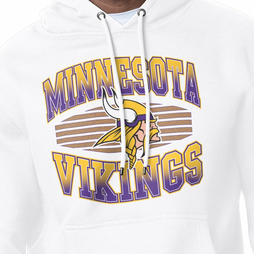 Minnesota Vikings Starter Team Grit Graphic Hoodie - White - NFL