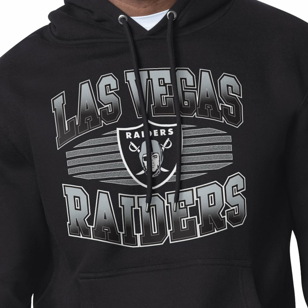 Las Vegas Raiders Starter Team Grit Graphic Hoodie - Black - NFL