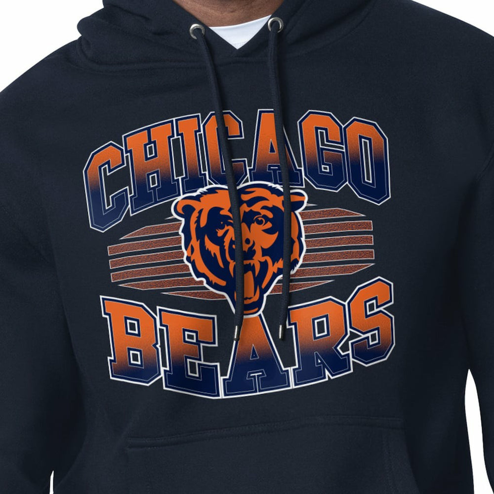 Chicago Bears Starter Team Grit Graphic Hoodie - Navy - NFL