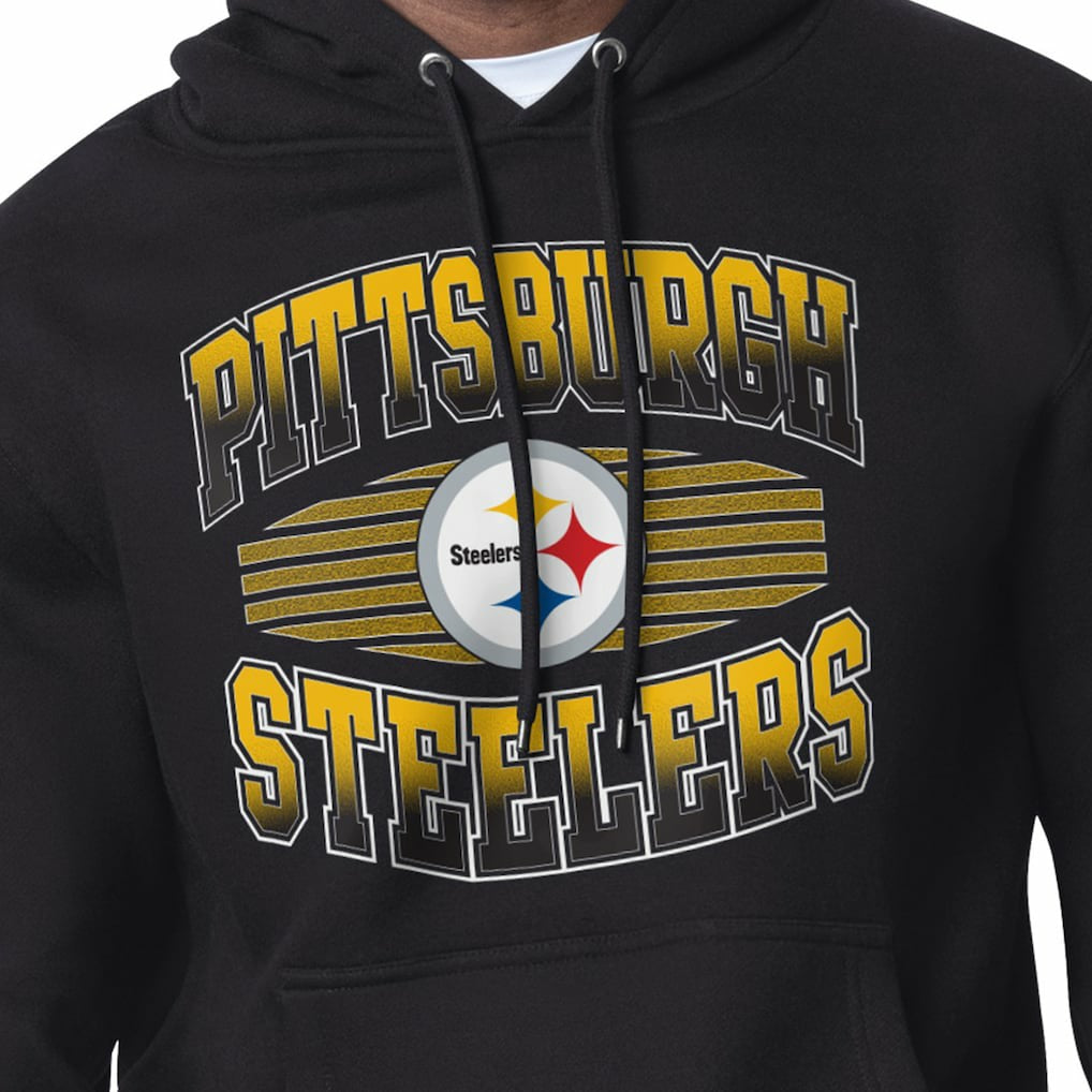 Pittsburgh Steelers Starter Team Grit Graphic Hoodie - Black - NFL