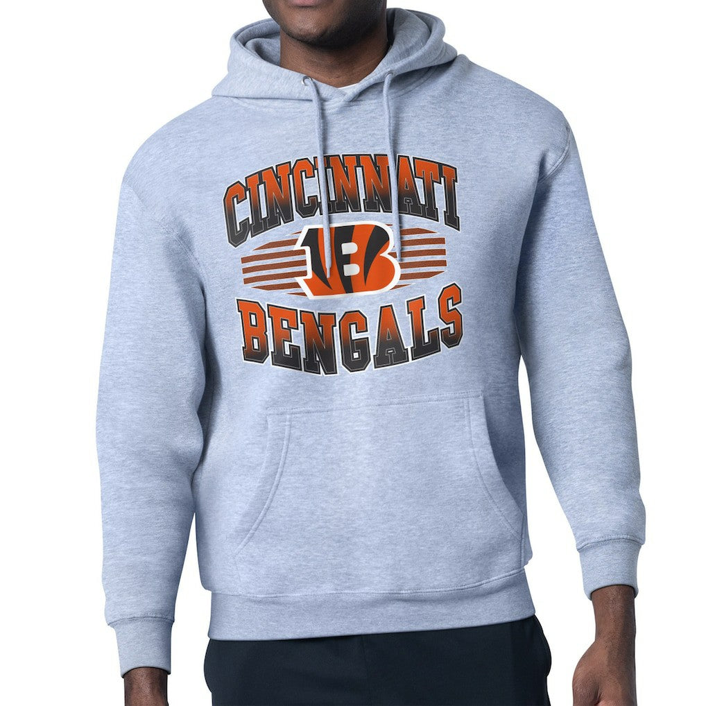 Cincinnati Bengals Starter Team Grit Graphic Hoodie - Heather Gray - NFL