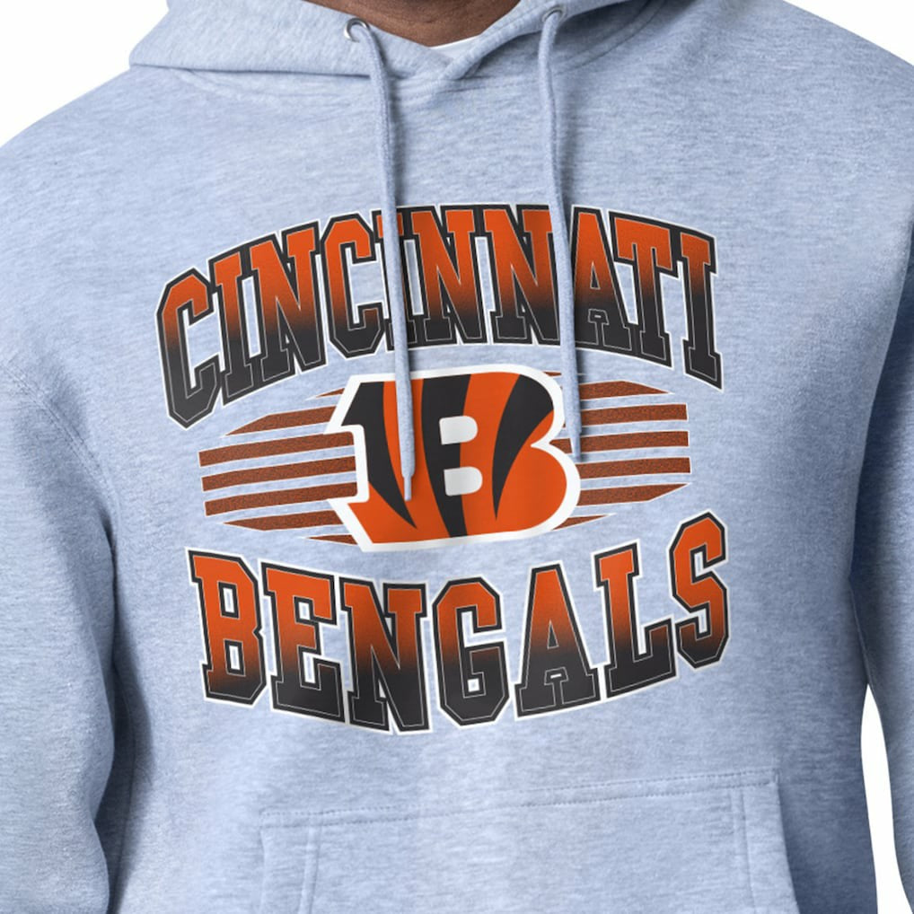 Cincinnati Bengals Starter Team Grit Graphic Hoodie - Heather Gray - NFL