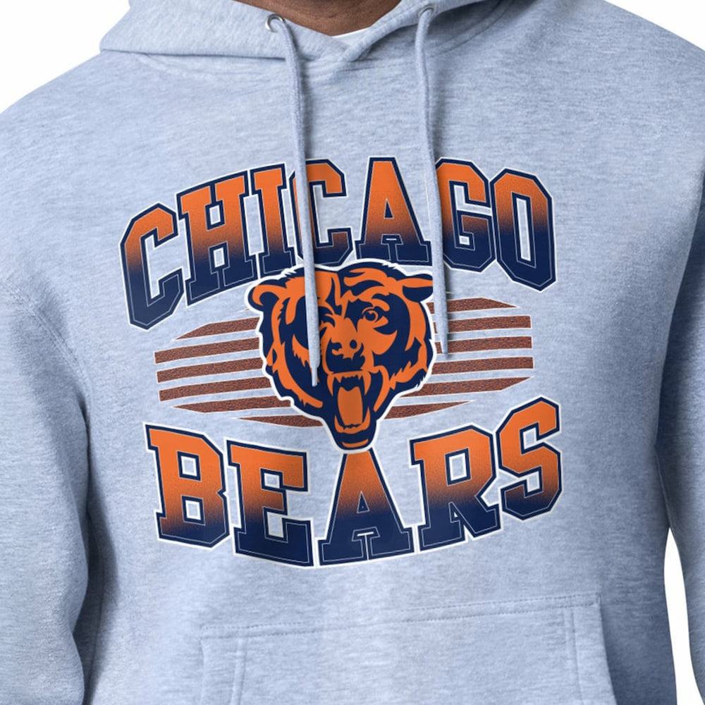 Chicago Bears Starter Team Grit Graphic Hoodie - Heather Gray - NFL