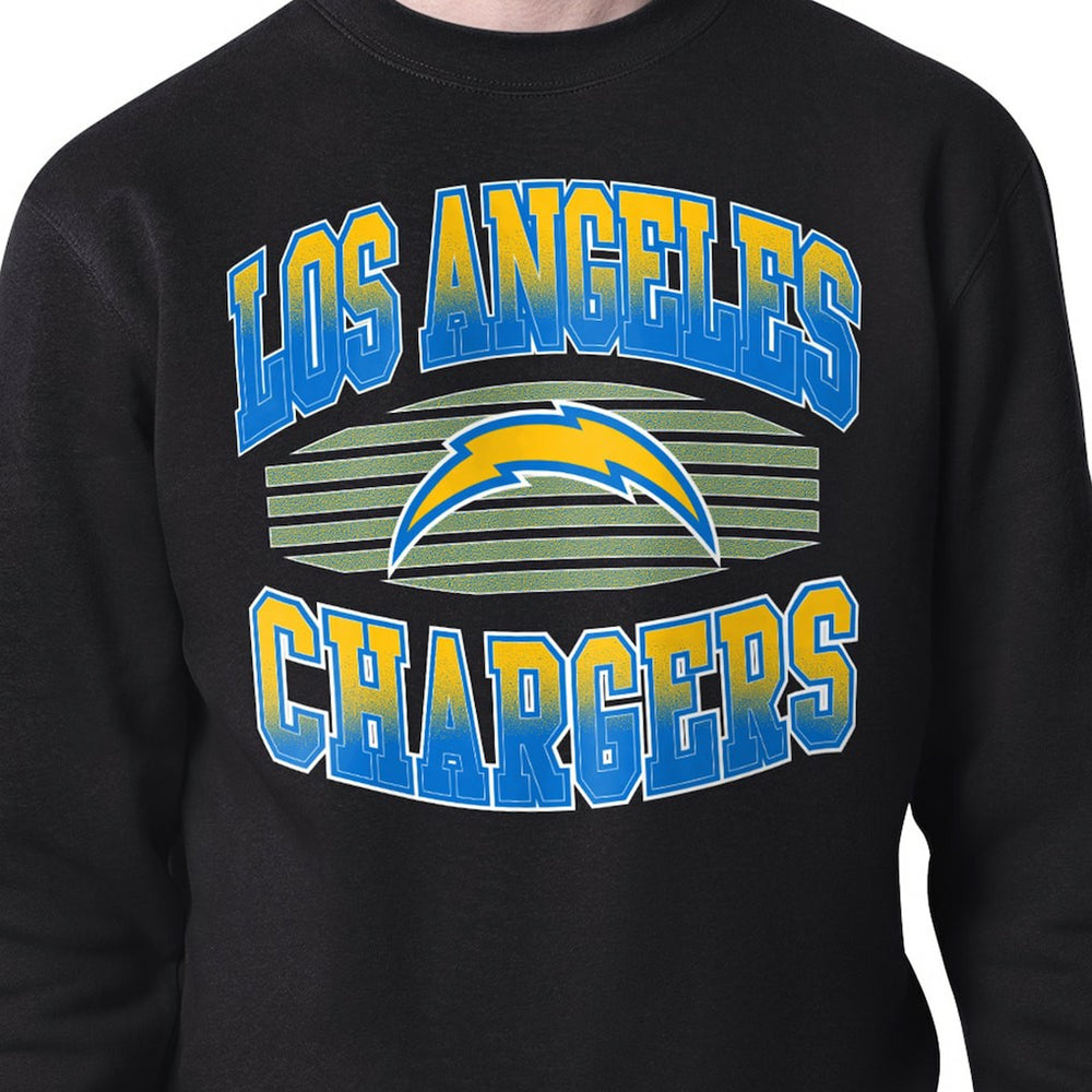 Los Angeles Chargers Starter Team Grit Graphic Fleece Pullover Sweatshirt - Black - NFL