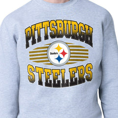 Pittsburgh Steelers Starter Team Grit Graphic Fleece Pullover Sweatshirt - Heather Gray - NFL