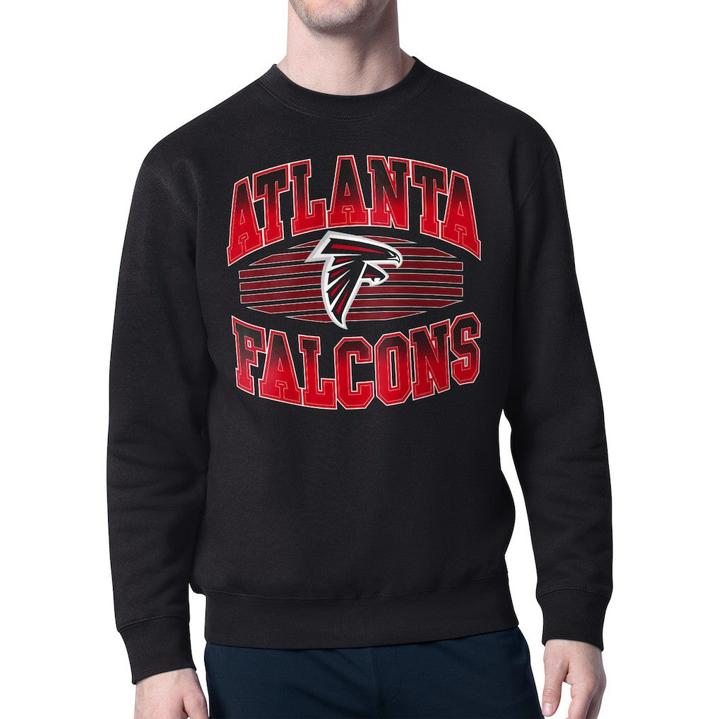 Atlanta Falcons Starter Team Grit Graphic Fleece Pullover Sweatshirt - Black - NFL