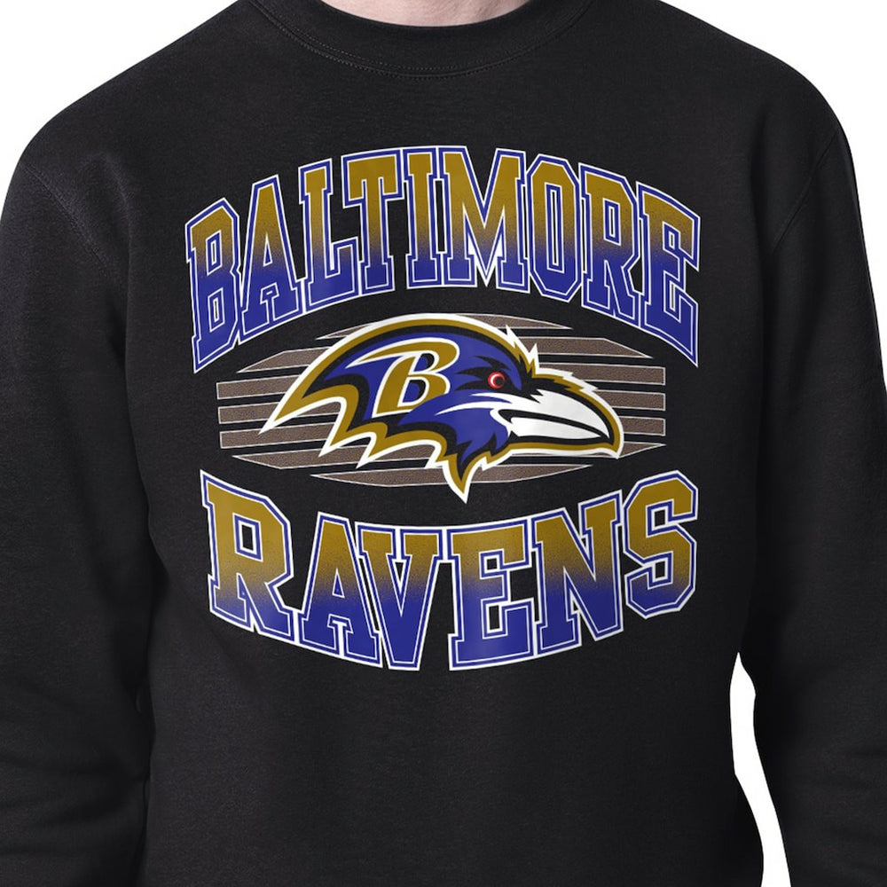 Baltimore Ravens Starter Team Grit Graphic Fleece Pullover Sweatshirt - Black - NFL