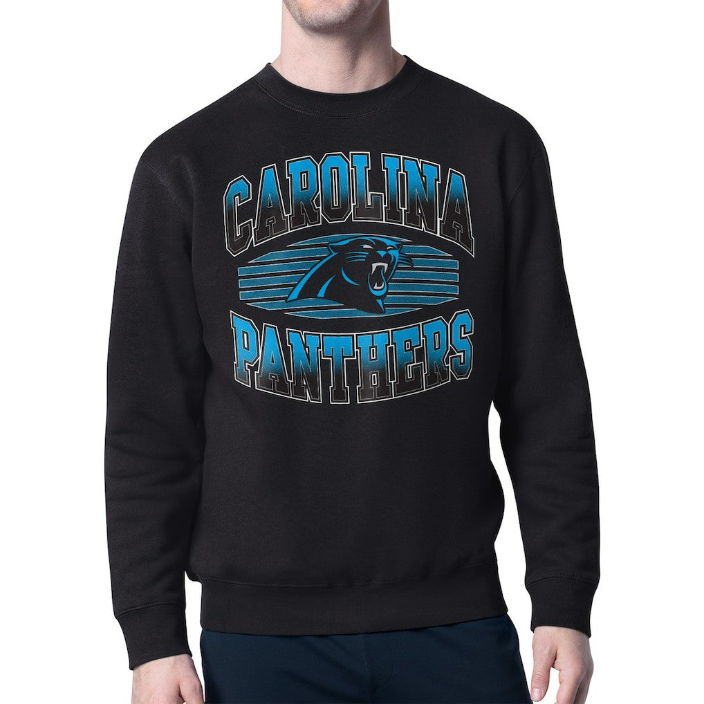 Carolina Panthers Starter Team Grit Graphic Fleece Pullover Sweatshirt - Black - NFL