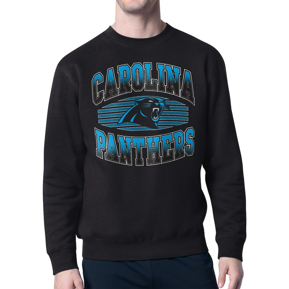 Carolina Panthers Starter Team Grit Graphic Fleece Pullover Sweatshirt - Black - NFL