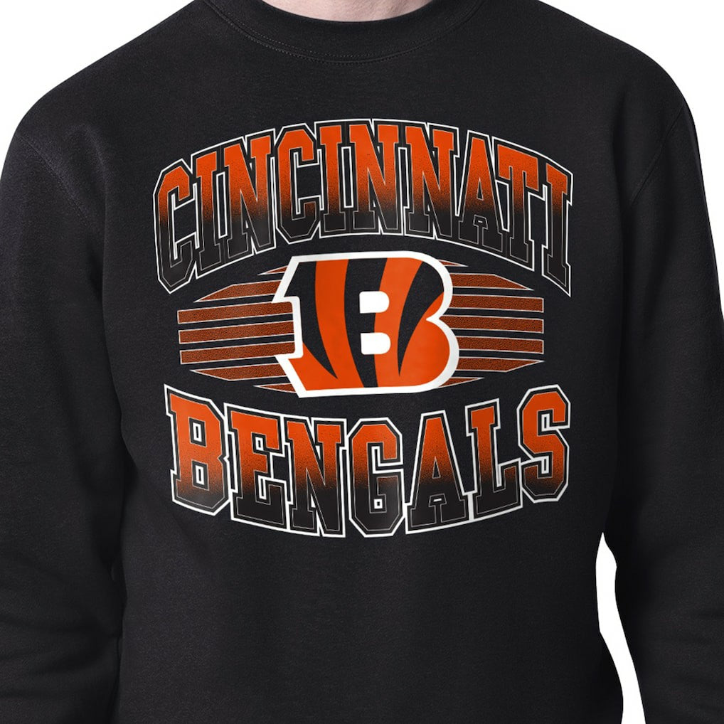 Cincinnati Bengals Starter Team Grit Graphic Fleece Pullover Sweatshirt - Black - NFL