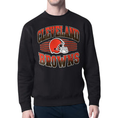 Cleveland Browns Starter Team Grit Graphic Fleece Pullover Sweatshirt - Black - NFL