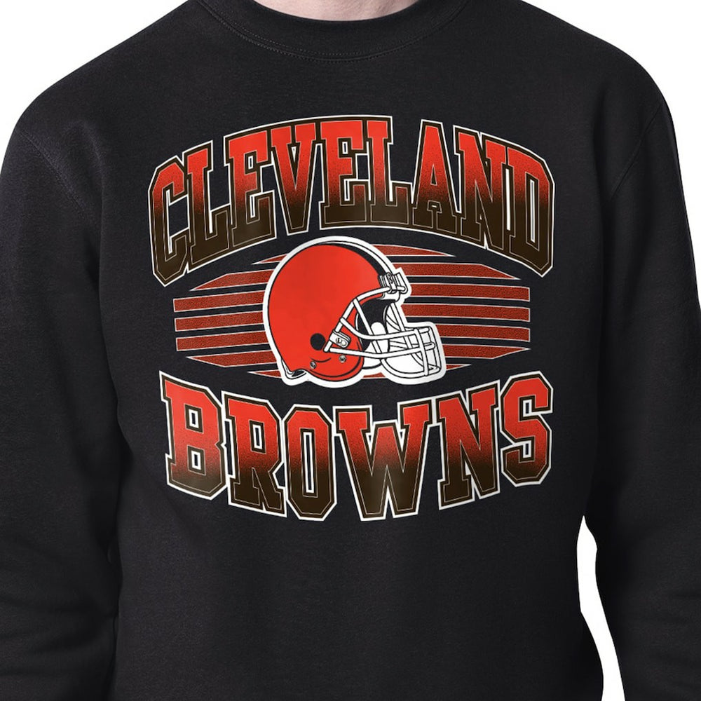 Cleveland Browns Starter Team Grit Graphic Fleece Pullover Sweatshirt - Black - NFL