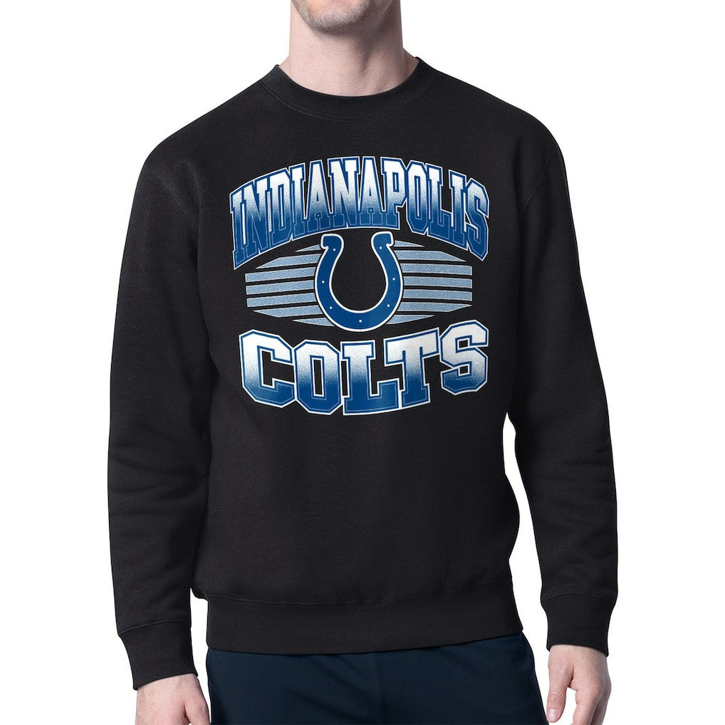Indianapolis Colts Starter Team Grit Graphic Fleece Pullover Sweatshirt - Black - NFL