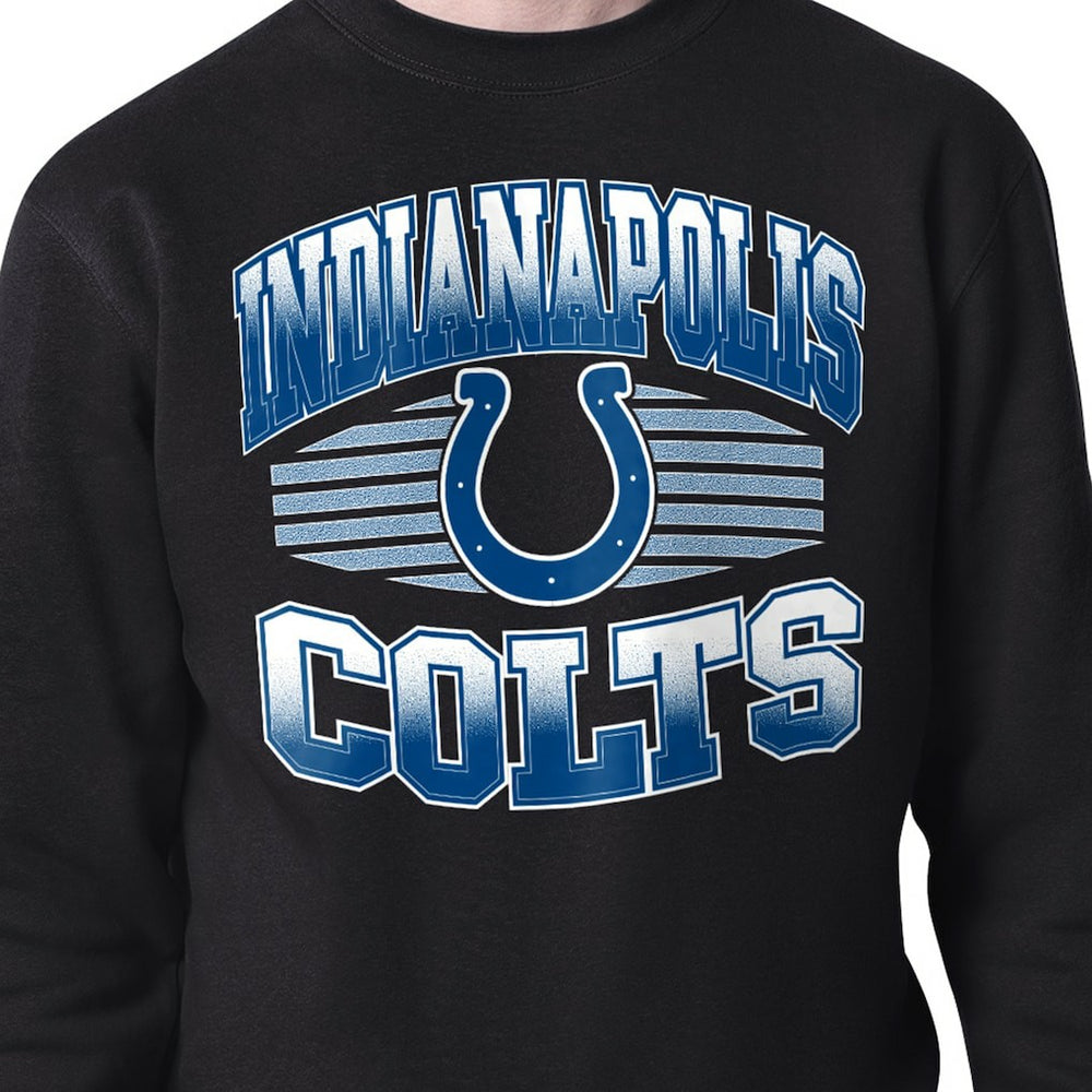 Indianapolis Colts Starter Team Grit Graphic Fleece Pullover Sweatshirt - Black - NFL