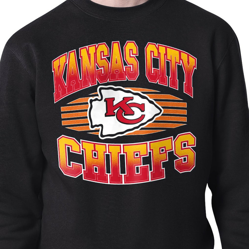 Kansas City Chiefs Starter Team Grit Graphic Fleece Pullover Sweatshirt - Black - NFL