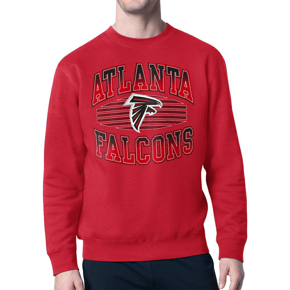 Atlanta Falcons Starter Team Grit Graphic Fleece Pullover Sweatshirt - Red - NFL
