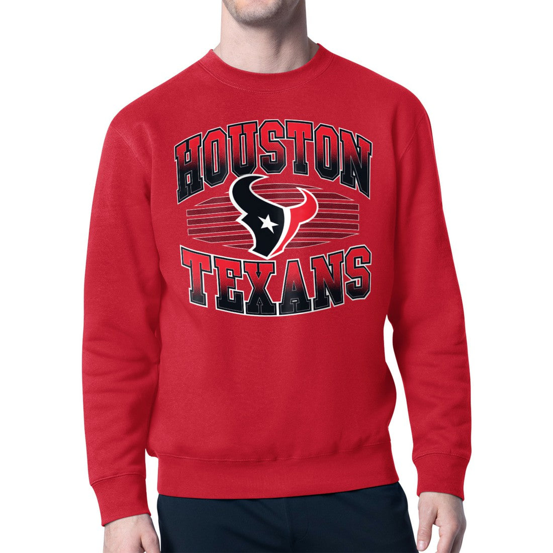 Houston Texans Starter Team Grit Graphic Fleece Pullover Sweatshirt - Red - NFL