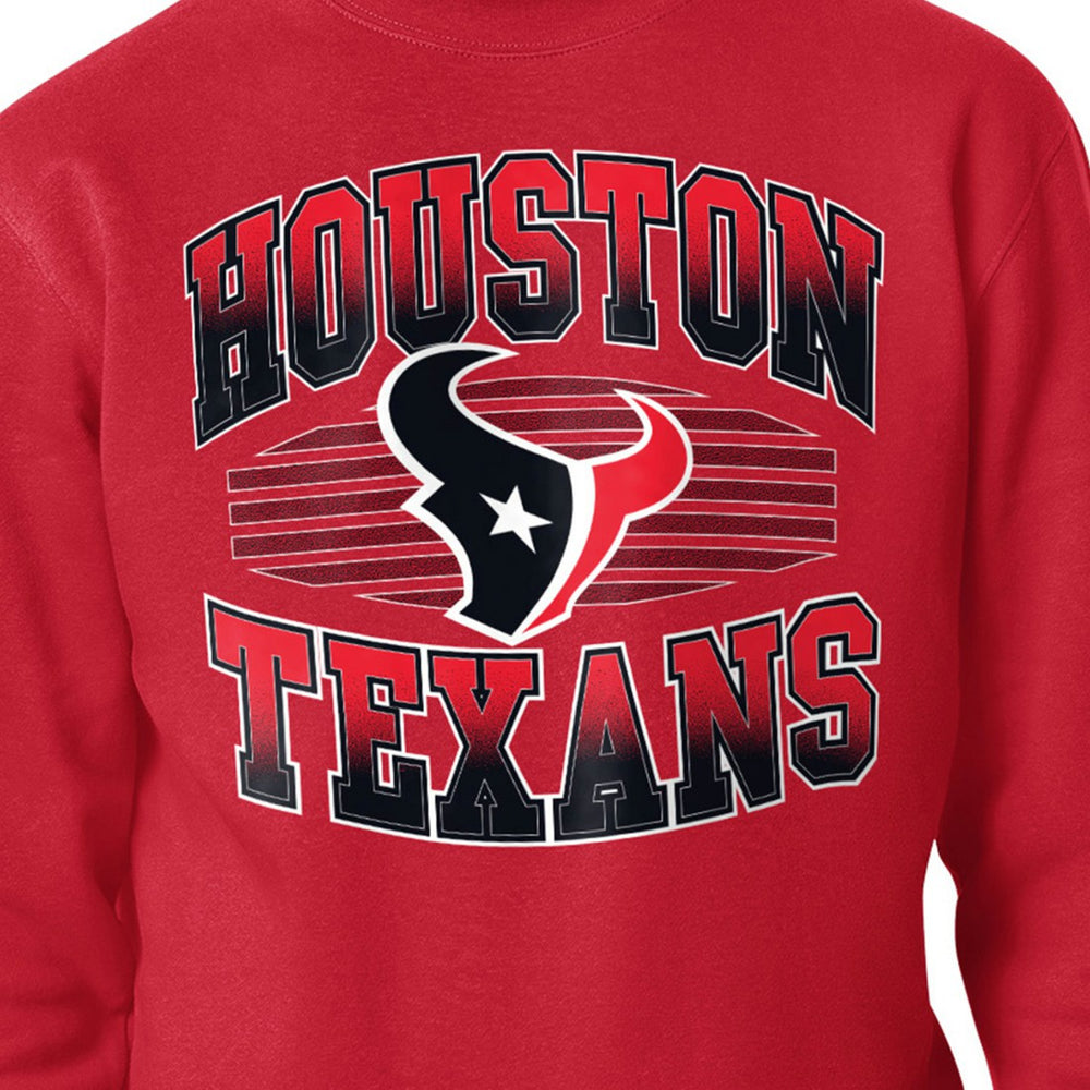 Houston Texans Starter Team Grit Graphic Fleece Pullover Sweatshirt - Red - NFL