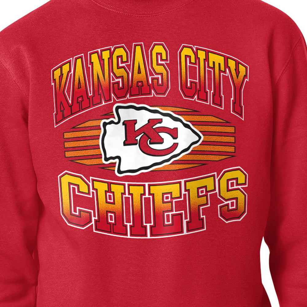 Kansas City Chiefs Starter Team Grit Graphic Fleece Pullover Sweatshirt - Red - NFL