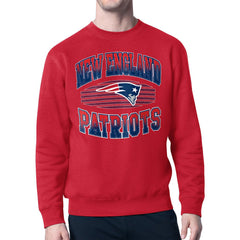New England Patriots Starter Team Grit Graphic Fleece Pullover Sweatshirt - Red - NFL