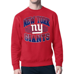New York Giants Starter Team Grit Graphic Fleece Pullover Sweatshirt - Red - NFL