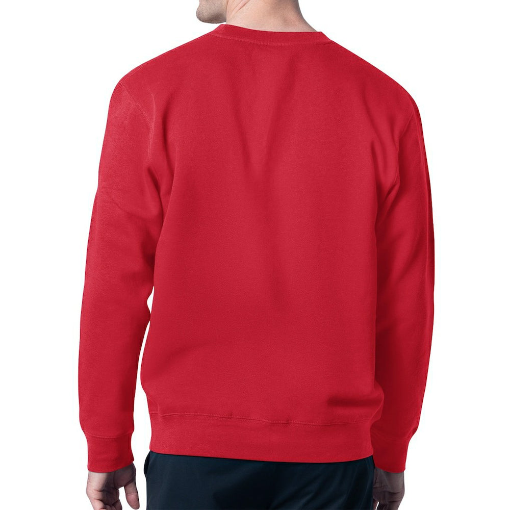 New York Giants Starter Team Grit Graphic Fleece Pullover Sweatshirt - Red - NFL