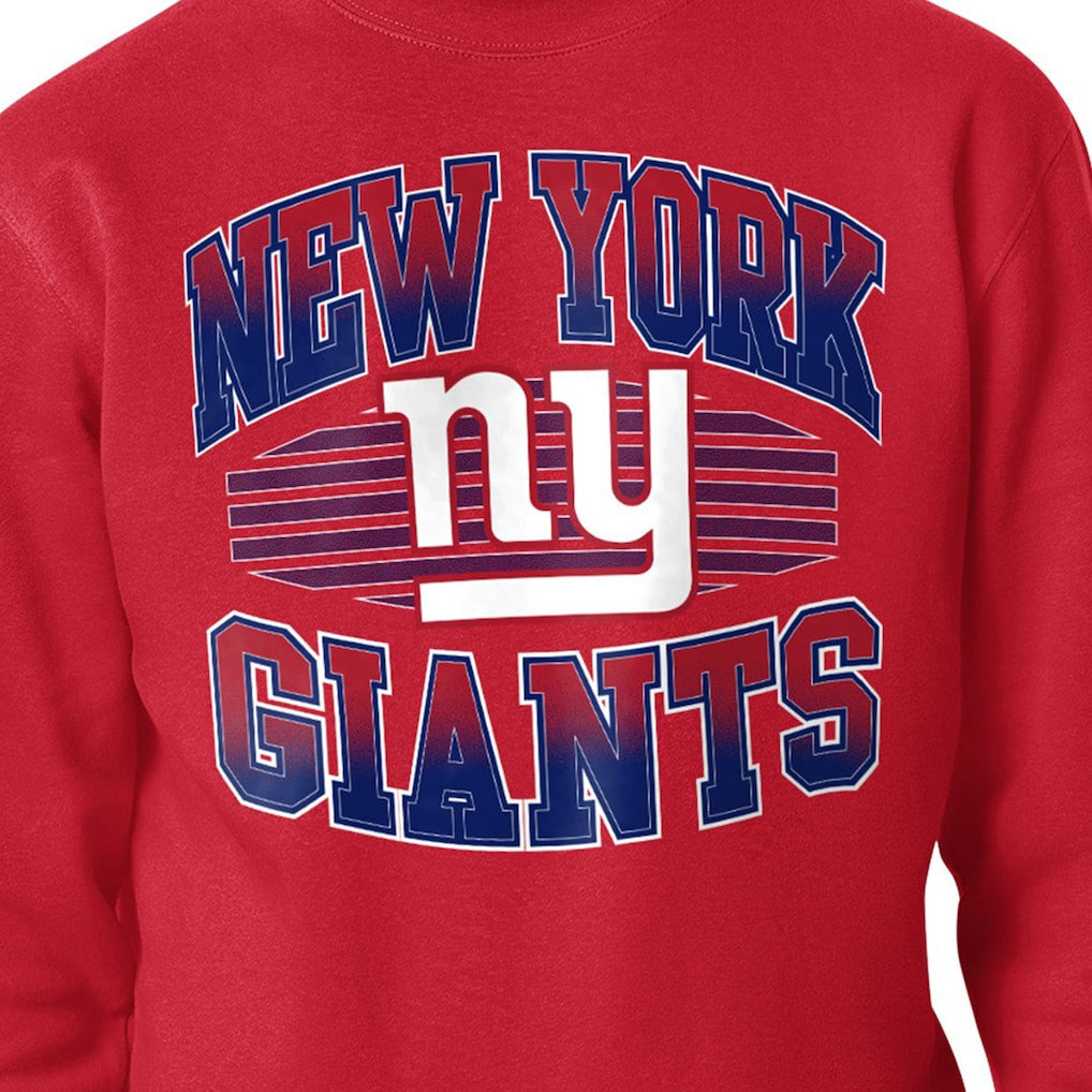 New York Giants Starter Team Grit Graphic Fleece Pullover Sweatshirt - Red - NFL