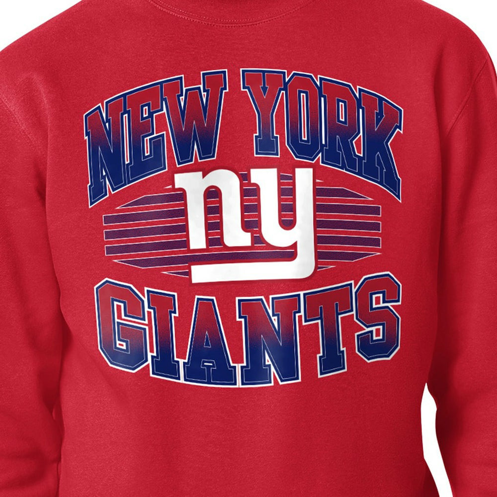 New York Giants Starter Team Grit Graphic Fleece Pullover Sweatshirt - Red - NFL
