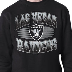 Las Vegas Raiders Starter Team Grit Graphic Fleece Pullover Sweatshirt - Black - NFL
