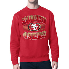 San Francisco 49ers Starter Team Grit Graphic Fleece Pullover Sweatshirt - Scarlet - NFL