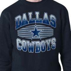 Dallas Cowboys Starter Team Grit Graphic Fleece Pullover Sweatshirt - Navy - NFL