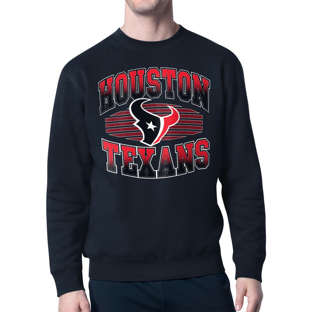 Houston Texans Starter Team Grit Graphic Fleece Pullover Sweatshirt - Navy - NFL