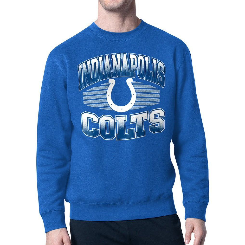 Indianapolis Colts Starter Team Grit Graphic Fleece Pullover Sweatshirt - Royal - NFL