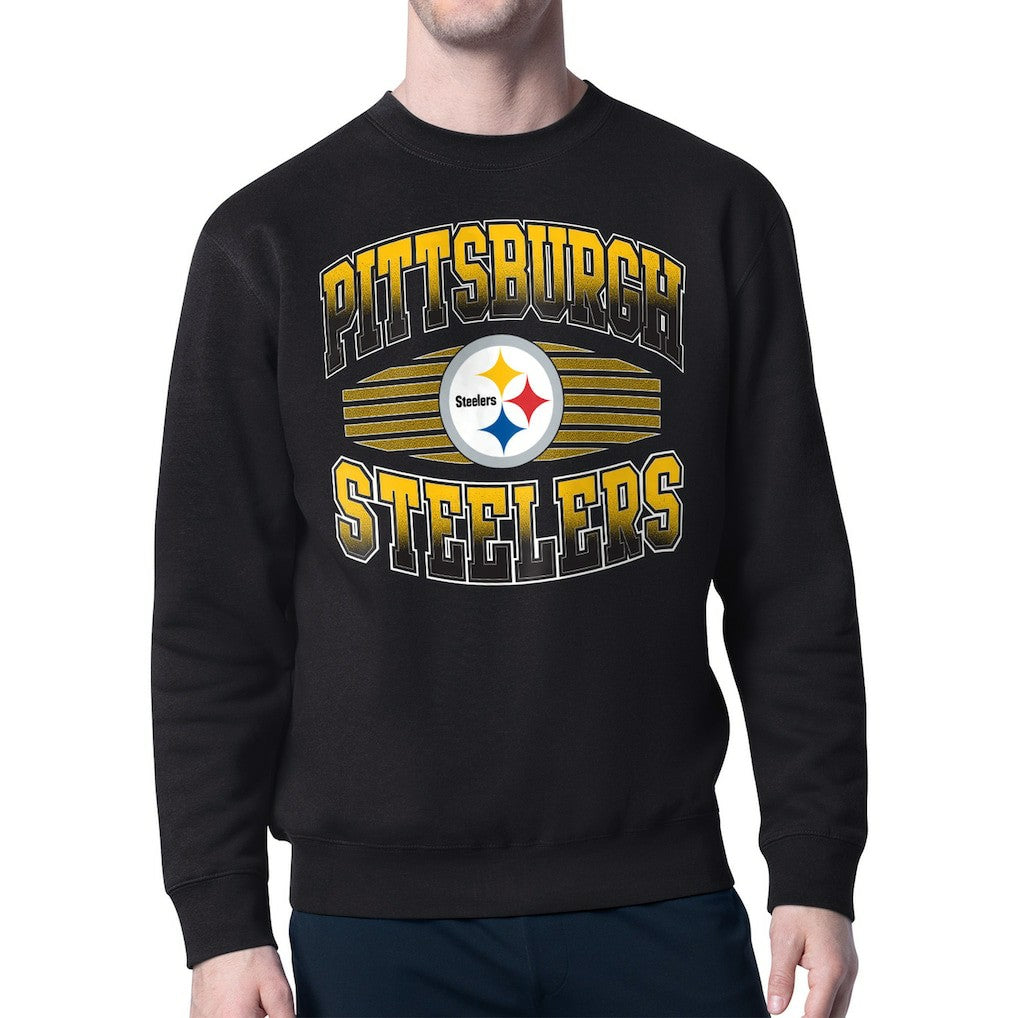 Pittsburgh Steelers Starter Team Grit Graphic Fleece Pullover Sweatshirt - Black - NFL