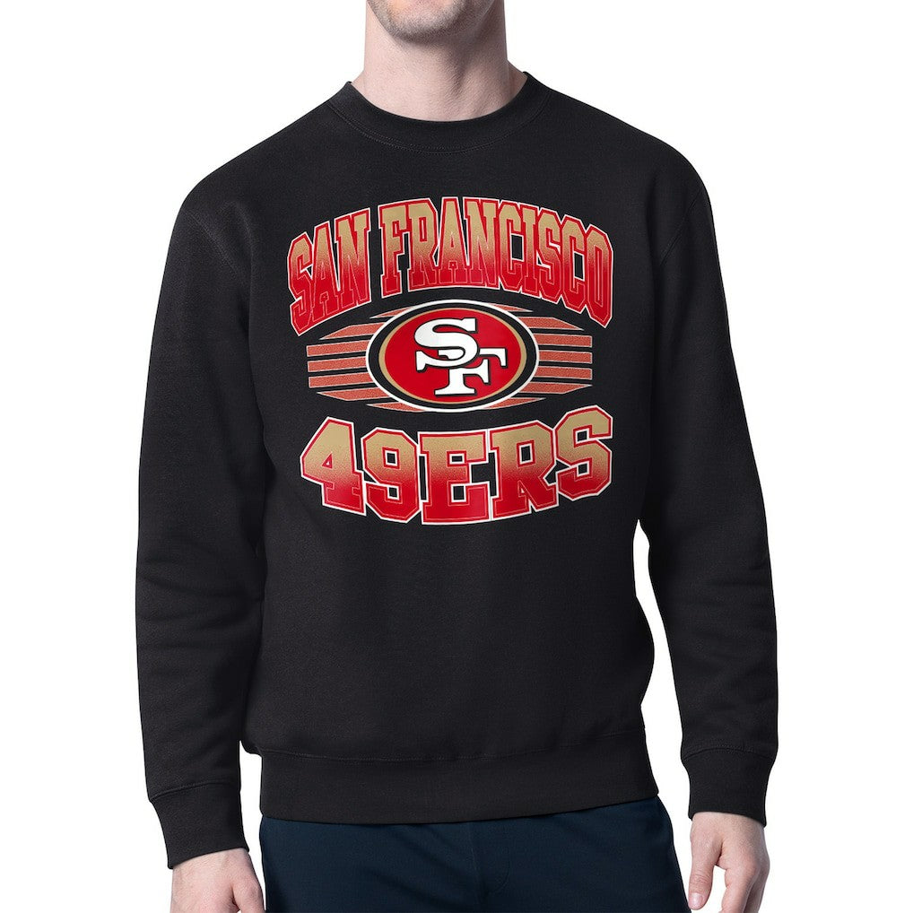 San Francisco 49ers Starter Team Grit Graphic Fleece Pullover Sweatshirt - Black - NFL