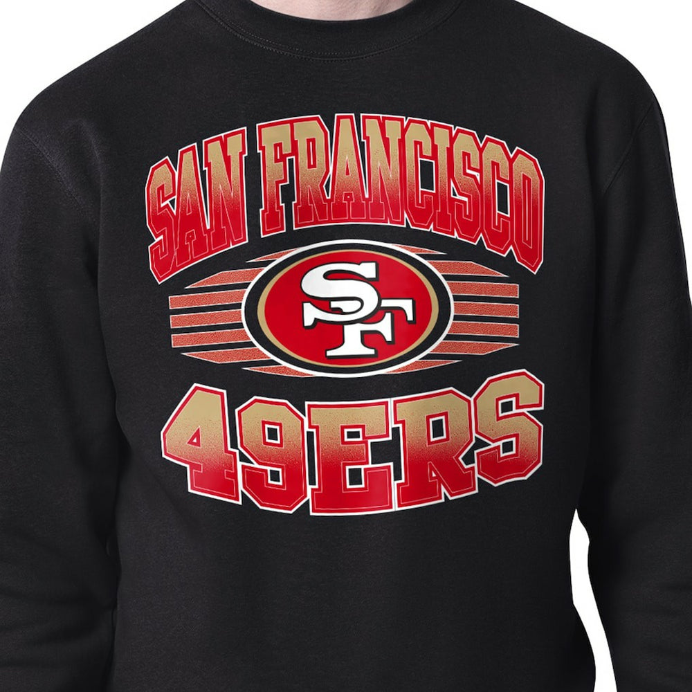 San Francisco 49ers Starter Team Grit Graphic Fleece Pullover Sweatshirt - Black - NFL